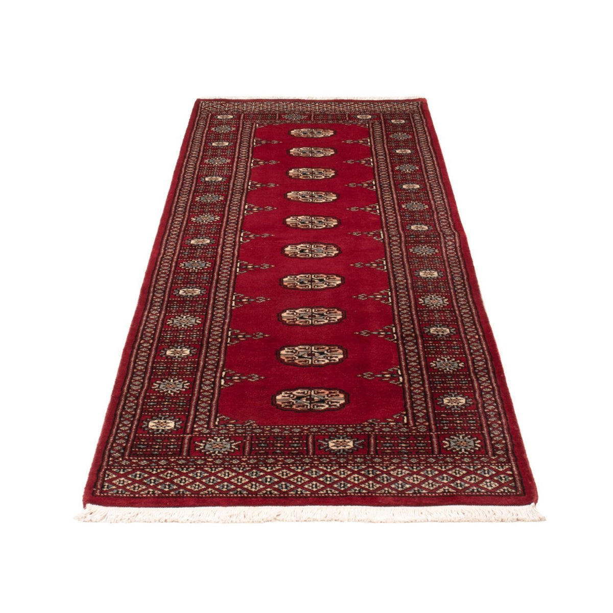 Tapis de couloir Tapis Pakistani - 241 x 77 cm - rouge
