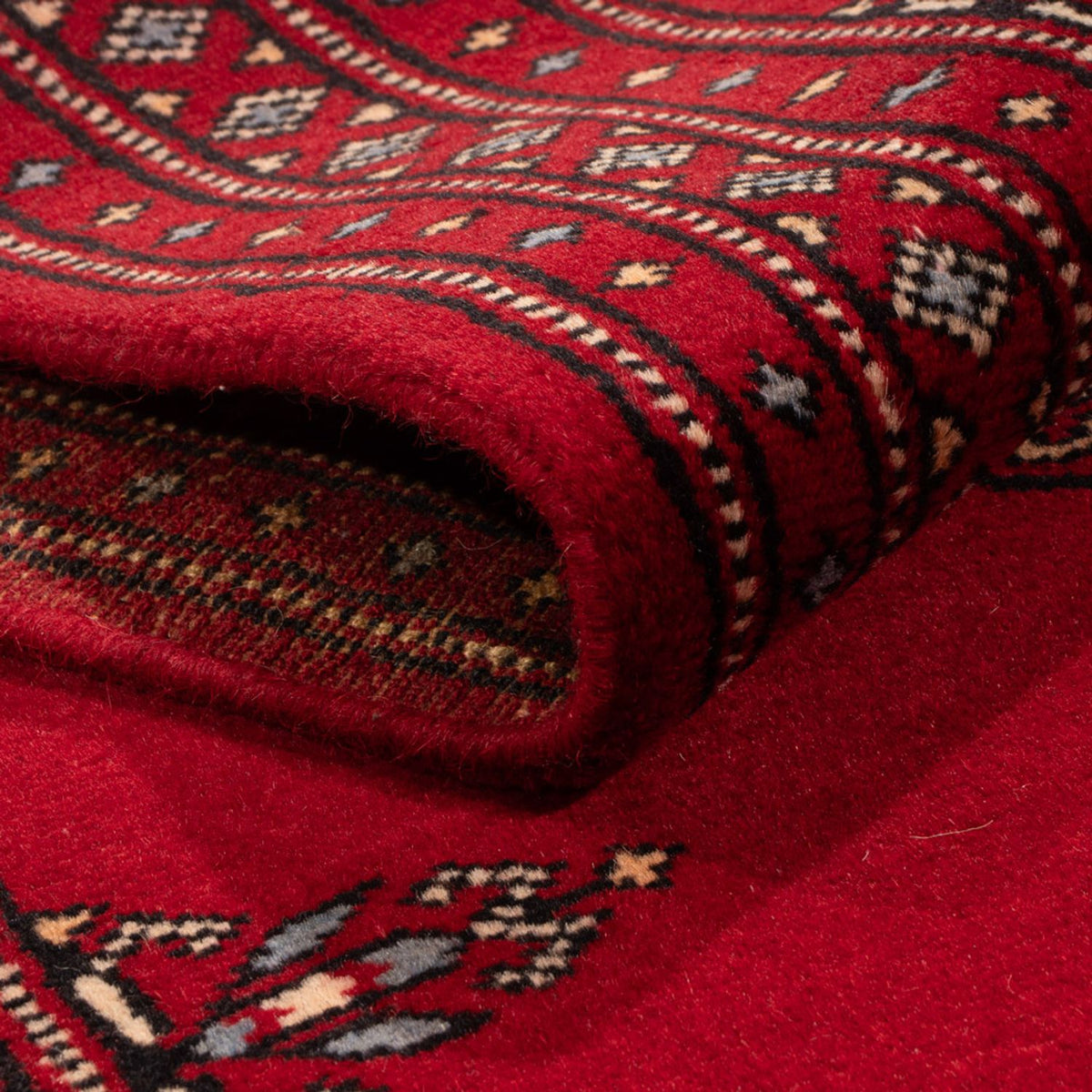 Tapis de couloir Tapis Pakistani - 262 x 77 cm - rouge