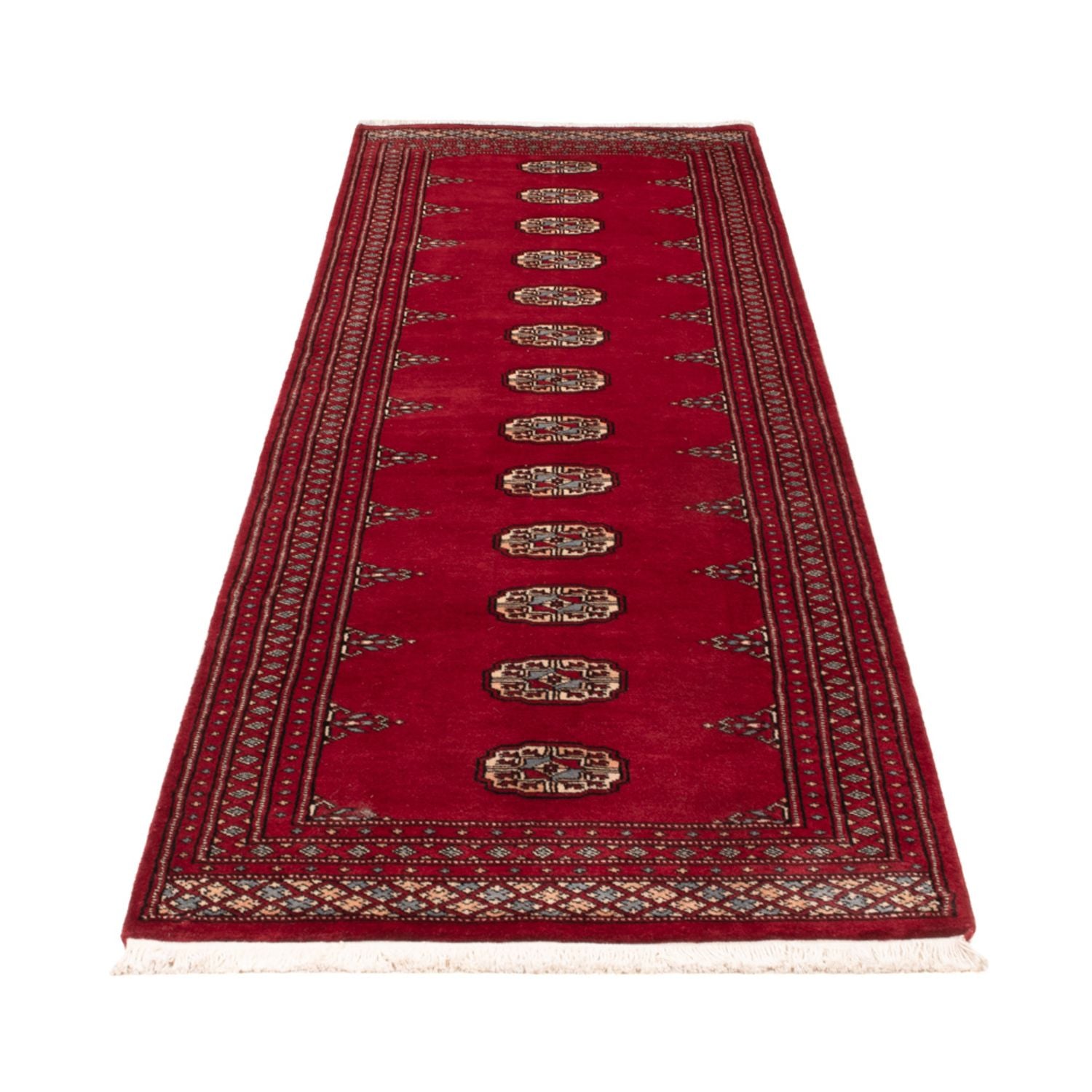 Tapis de couloir Tapis Pakistani - 262 x 77 cm - rouge