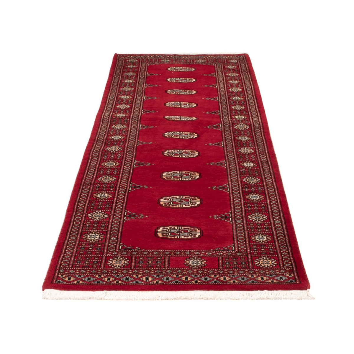 Tapis de couloir Tapis Pakistani - 247 x 79 cm - rouge