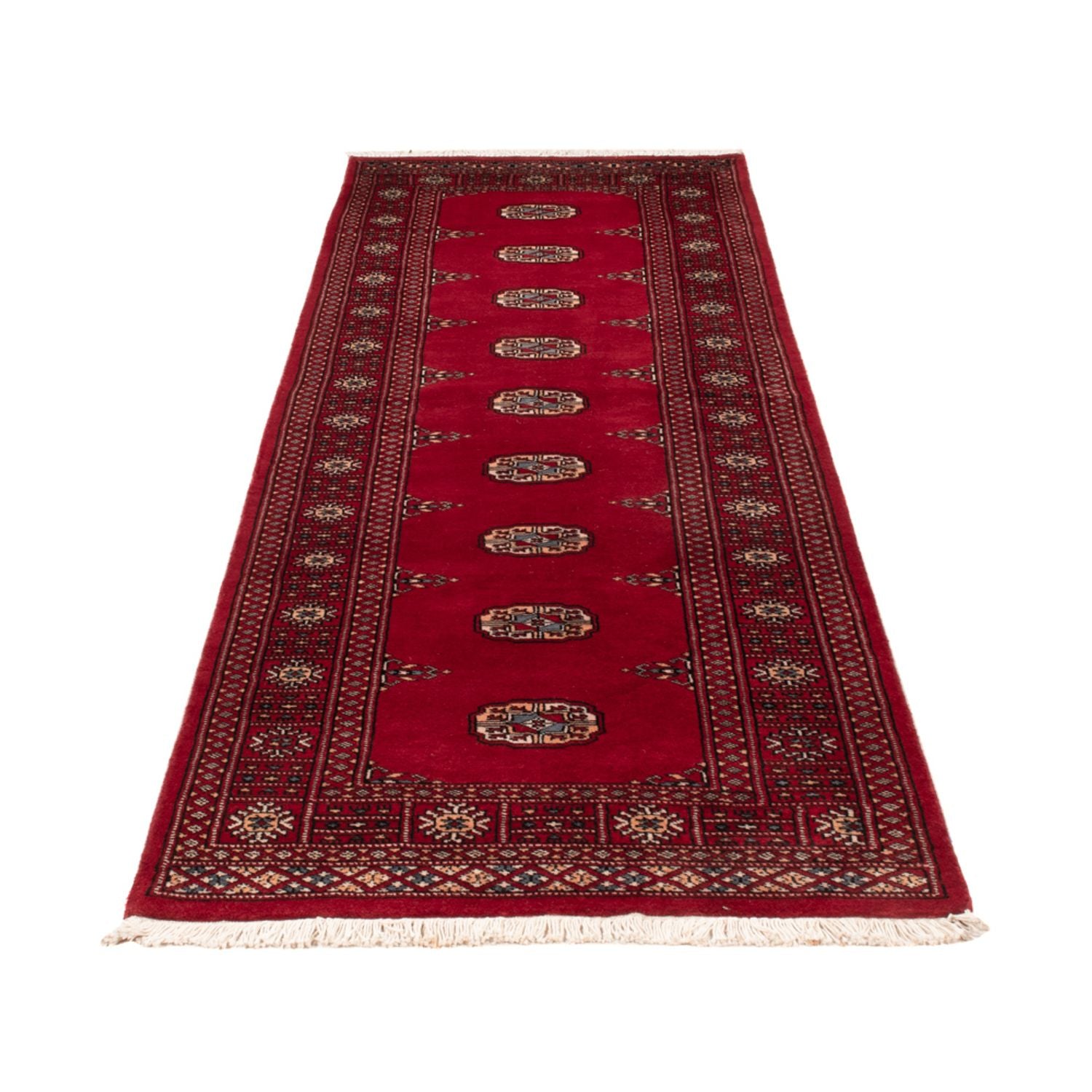 Tapis de couloir Tapis Pakistani - 247 x 77 cm - rouge