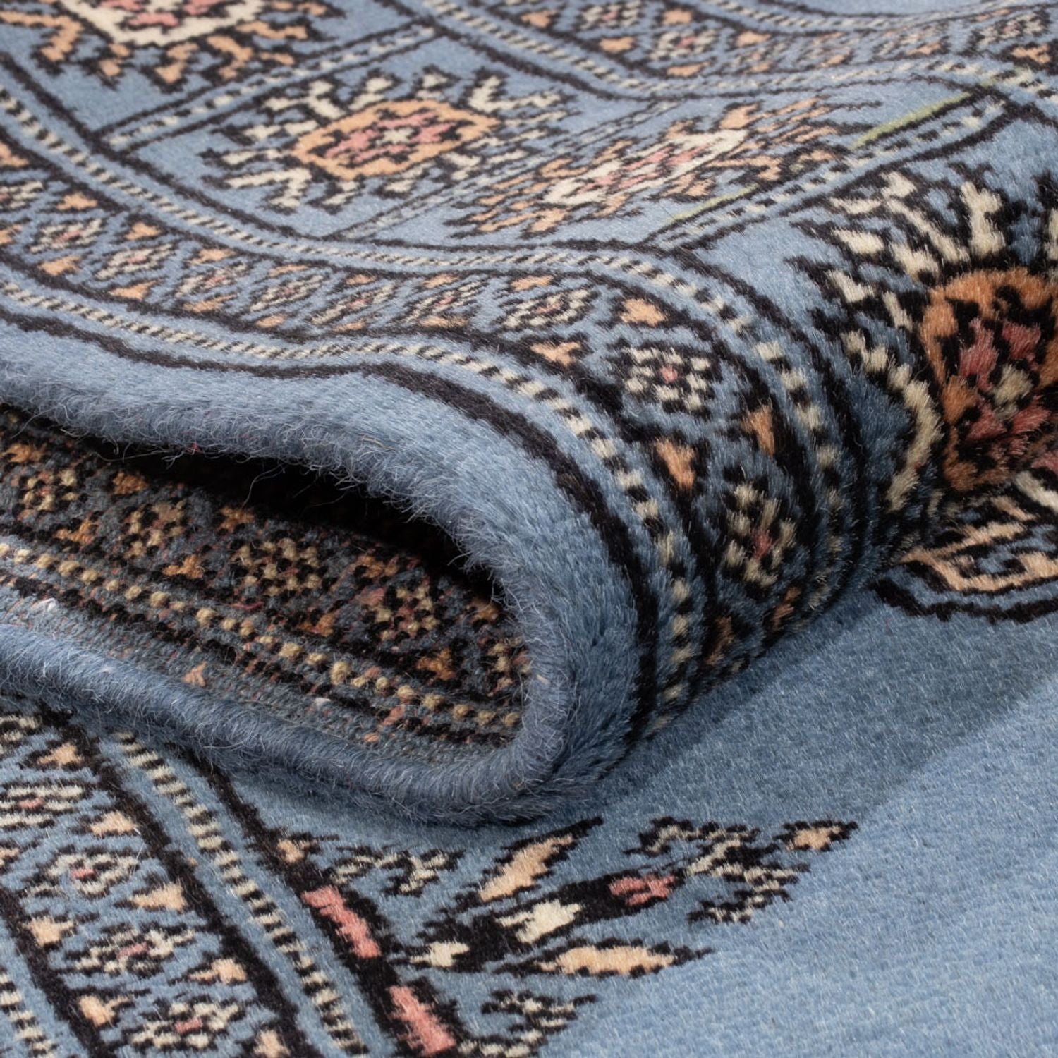 Tapis de couloir Tapis Pakistani - 196 x 77 cm - bleu
