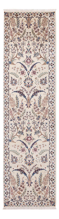Tapis de couloir Tapis persan - Nain - 226 x 59 cm - crème