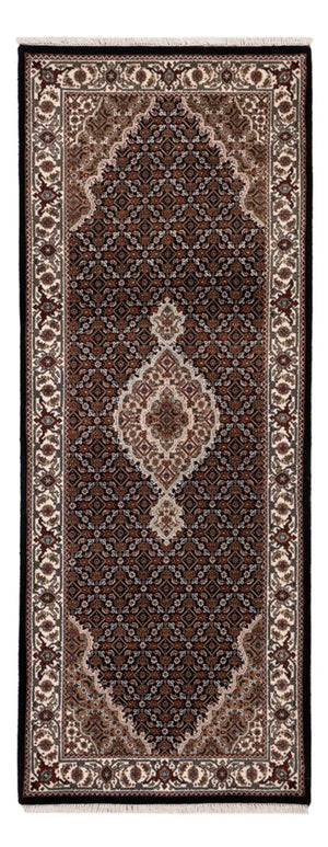 Tapis de couloir Tapis oriental - Tabriz - 204 x 80 cm - beige foncé