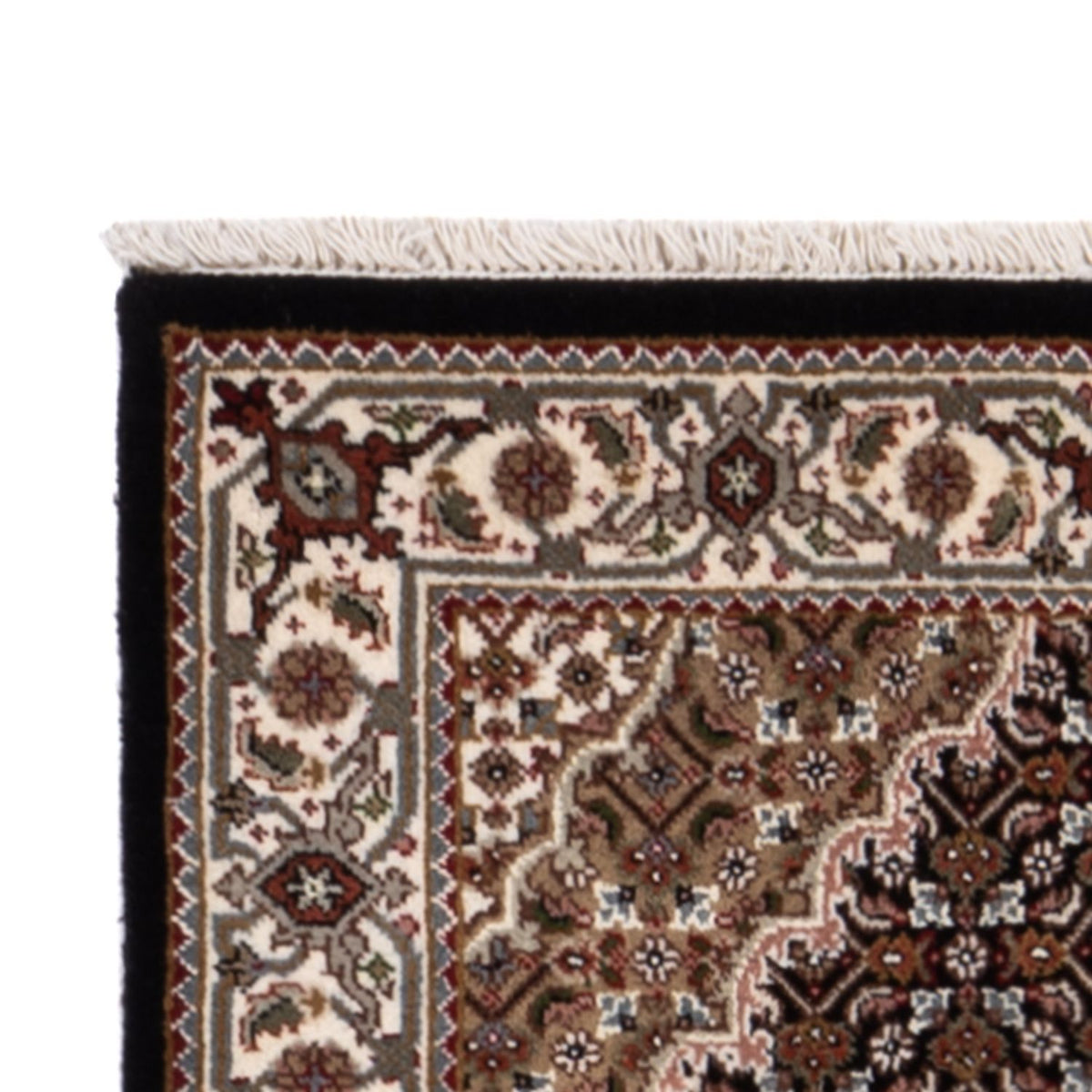 Tapis de couloir Tapis oriental - Tabriz - 204 x 80 cm - beige foncé