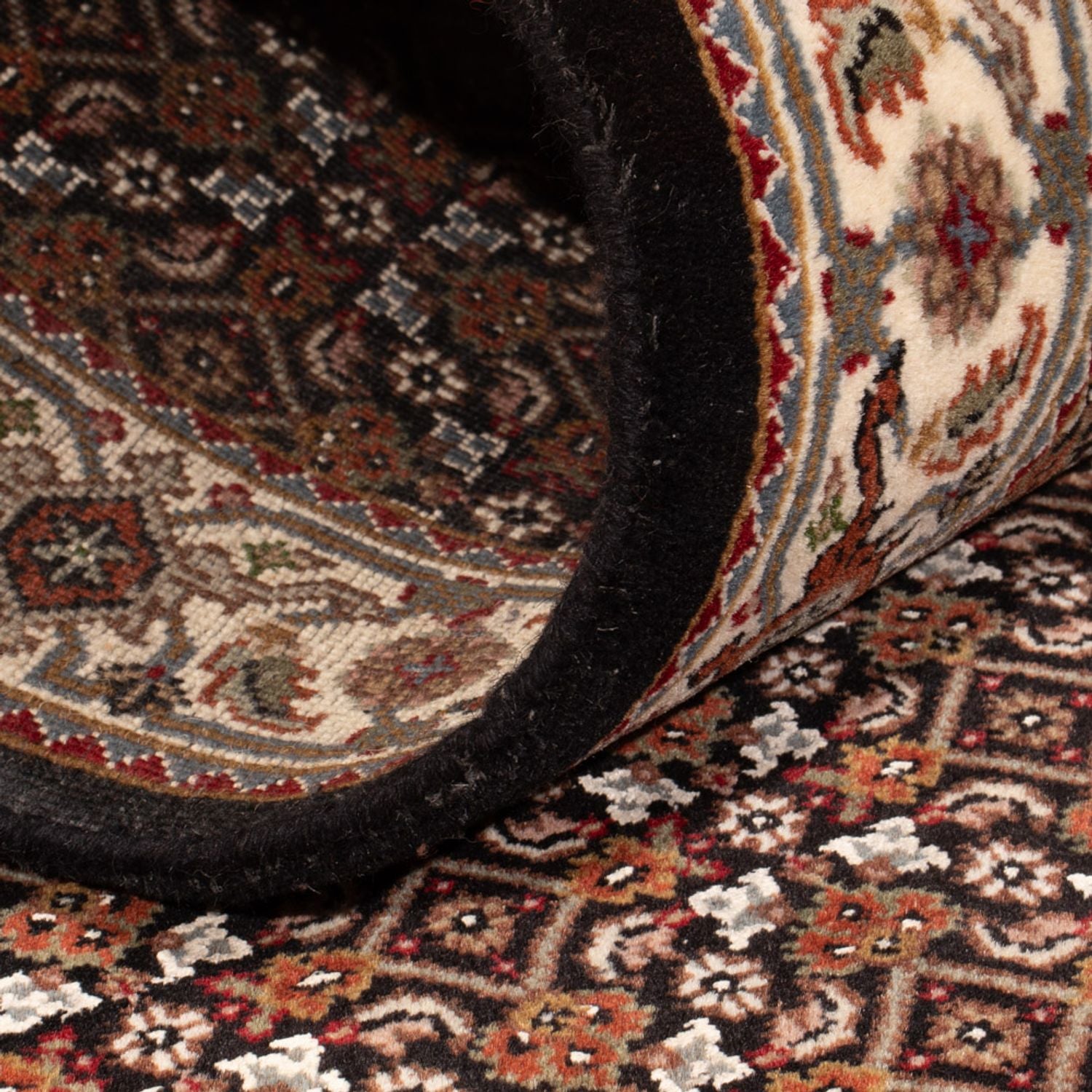 Tapis de couloir Tapis oriental - Tabriz - 204 x 80 cm - beige foncé