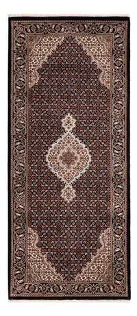 Tapis de couloir Tapis oriental - Tabriz - 202 x 85 cm - beige foncé