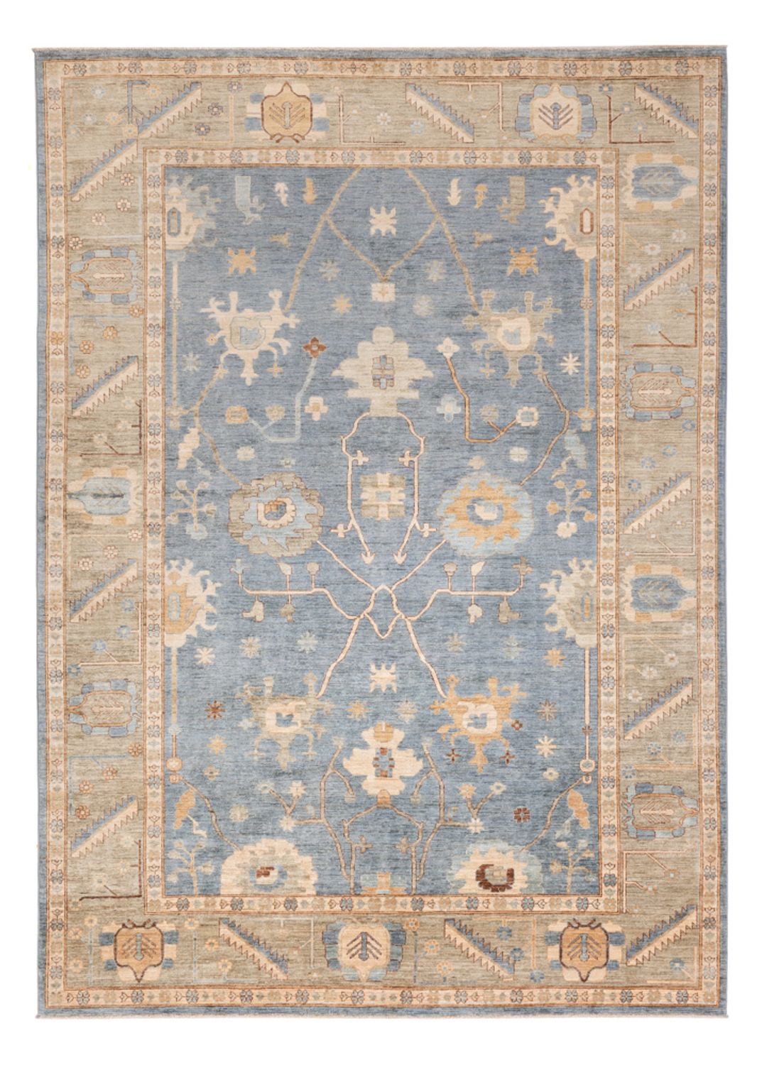 Tapis Ziegler - Usak - 347 x 241 cm - turquoise
