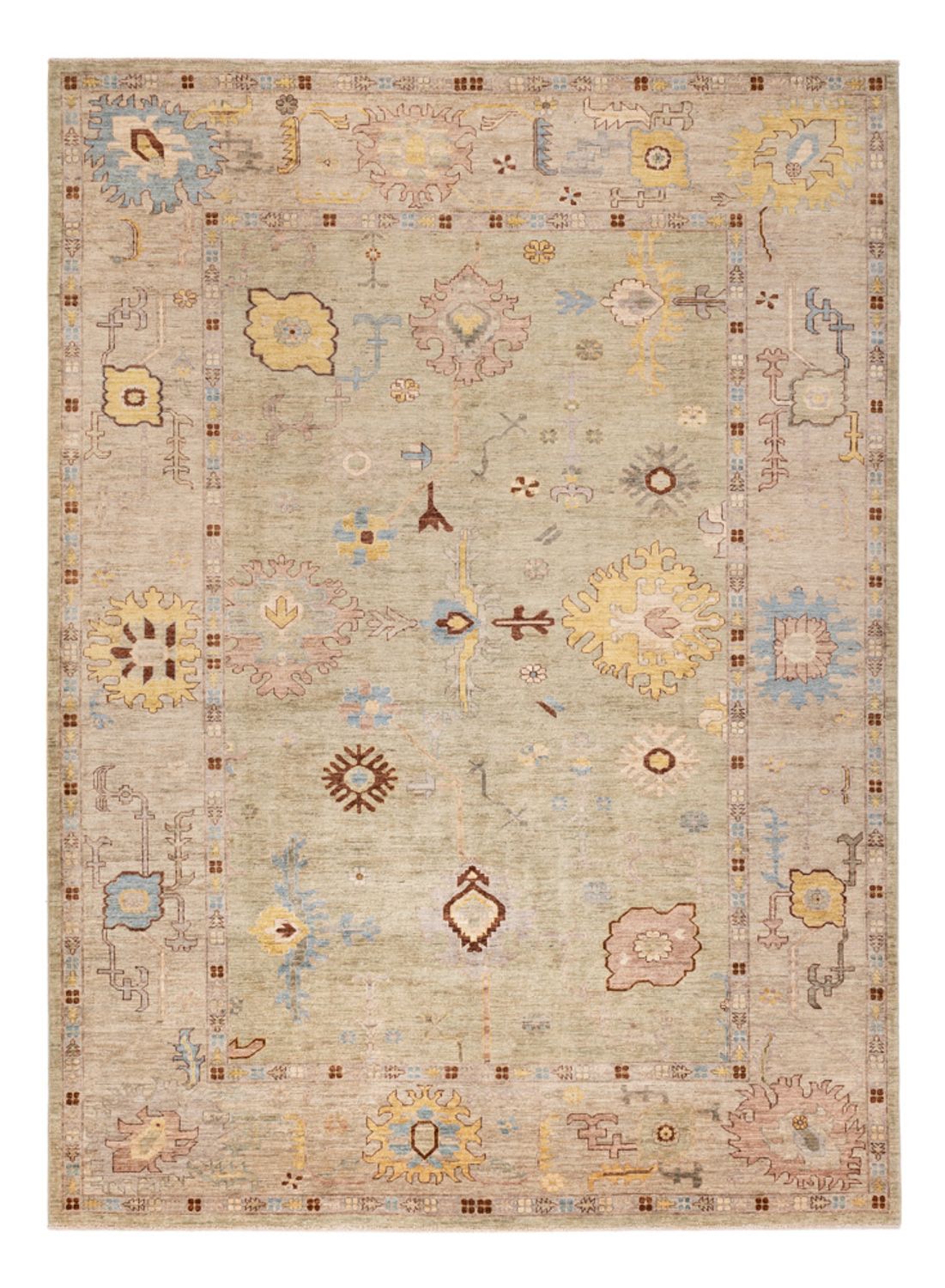 Tapis Ziegler - Usak - 341 x 248 cm - beige