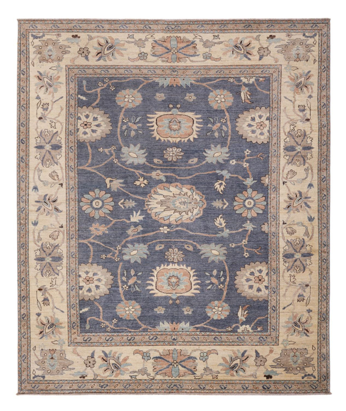 Tapis Ziegler - Usak - 298 x 249 cm - bleu de mer