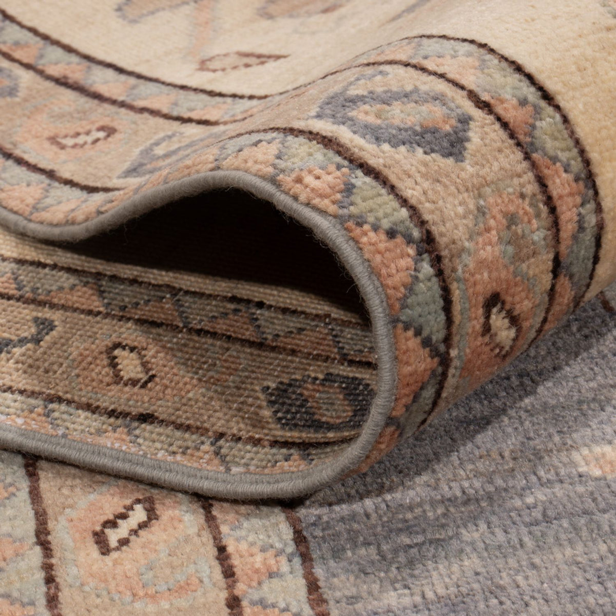 Tapis Ziegler - Usak - 298 x 249 cm - bleu de mer