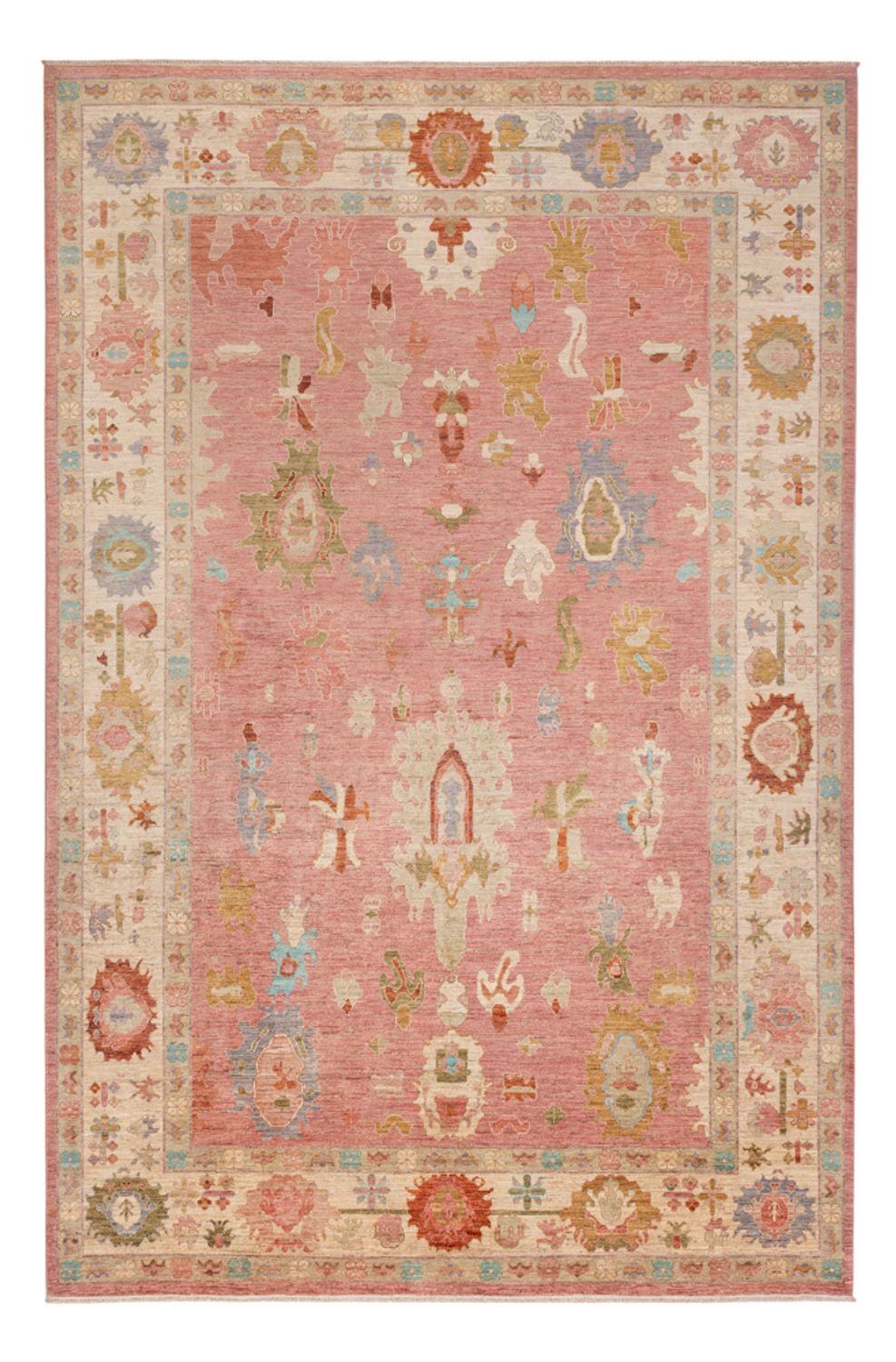 Tapis Ziegler - Usak - 359 x 237 cm - rouge clair