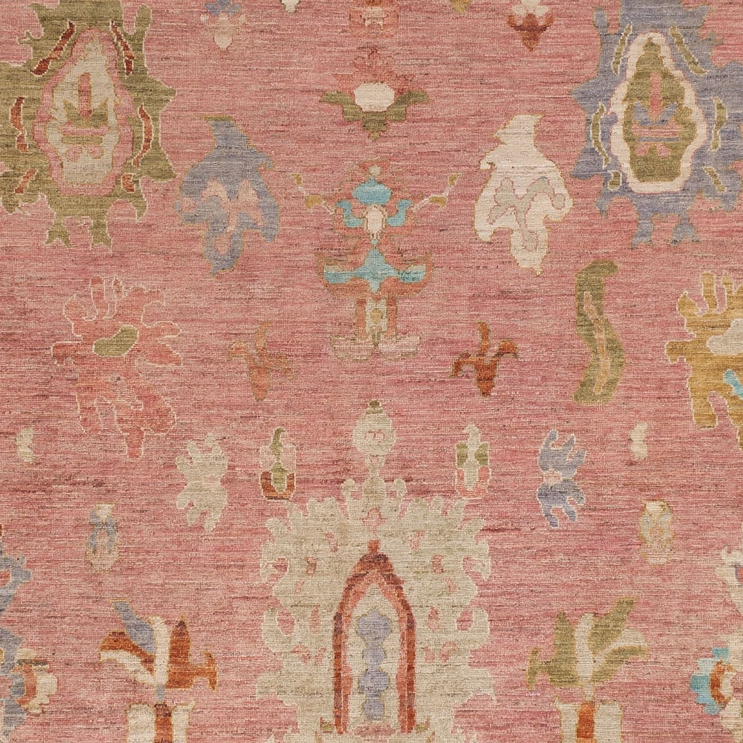 Tapis Ziegler - Usak - 359 x 237 cm - rouge clair