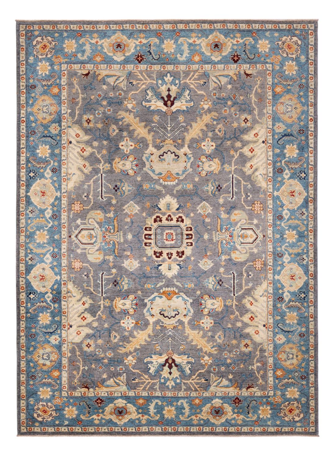 Tapis Ziegler - Usak - 341 x 251 cm - bleu foncé