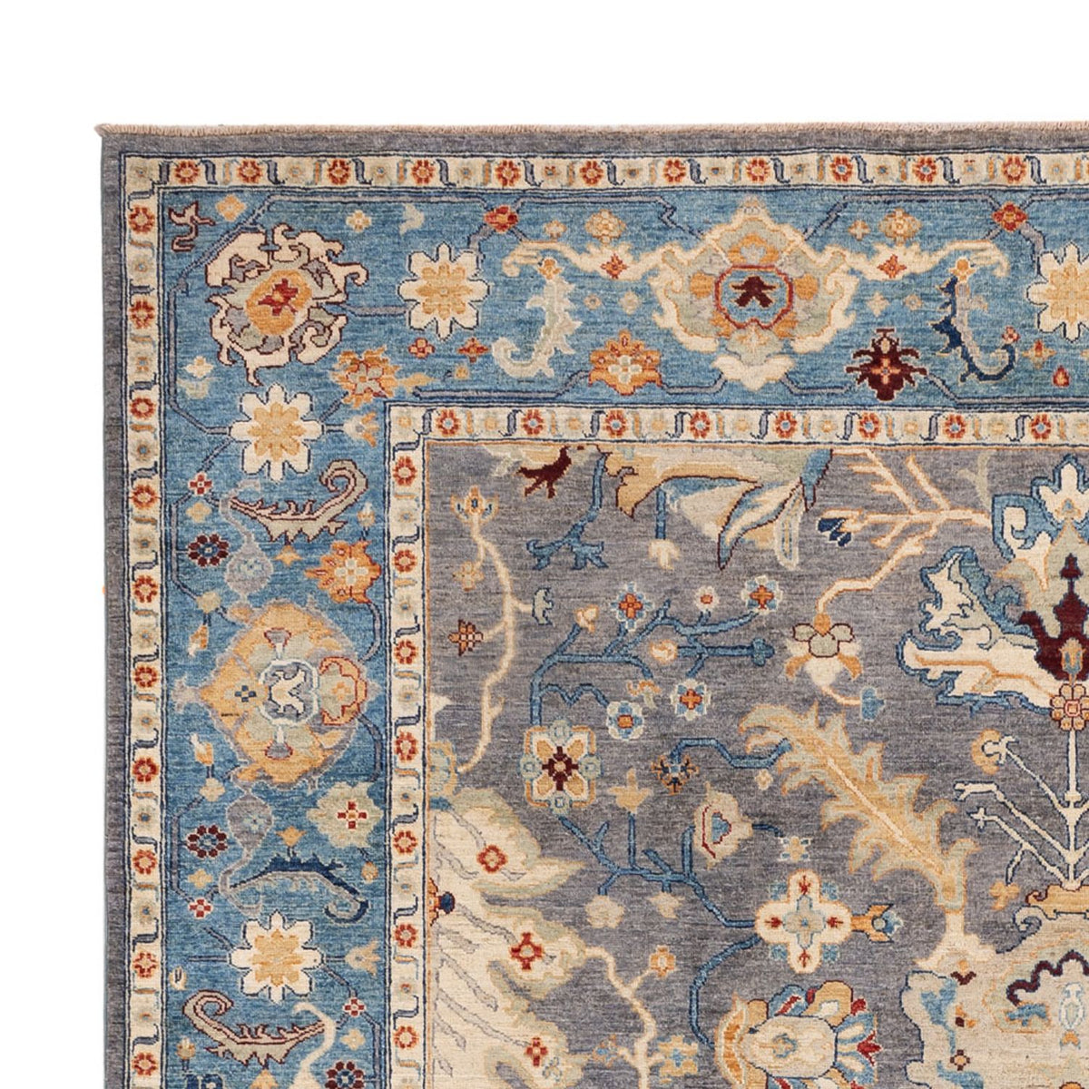Tapis Ziegler - Usak - 341 x 251 cm - bleu foncé