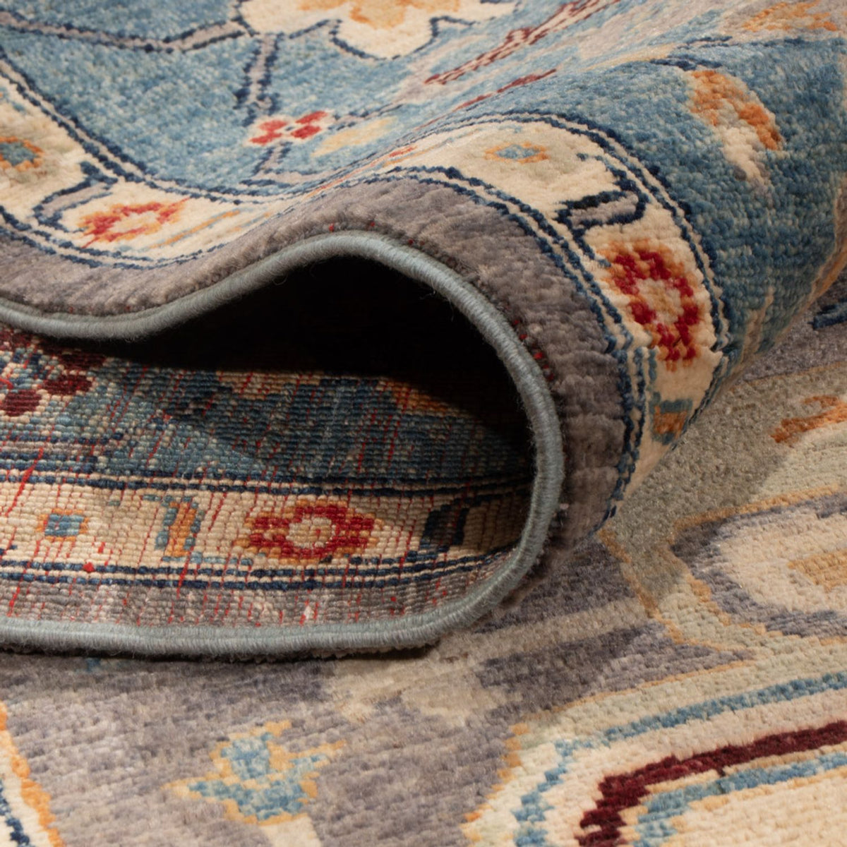 Tapis Ziegler - Usak - 341 x 251 cm - bleu foncé