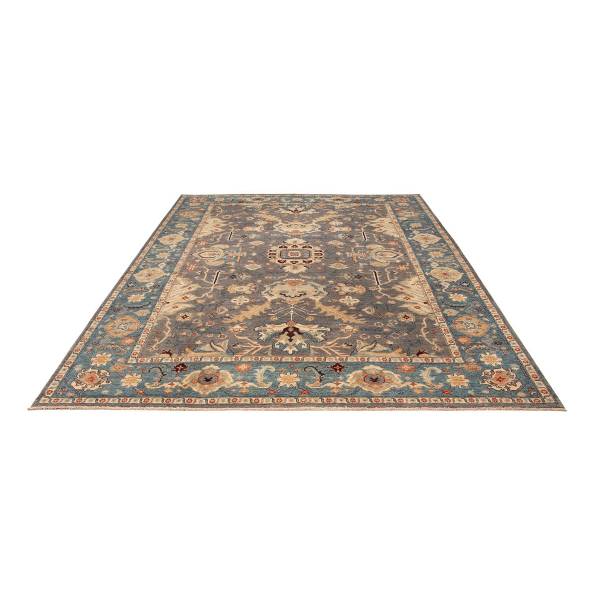Tapis Ziegler - Usak - 341 x 251 cm - bleu foncé
