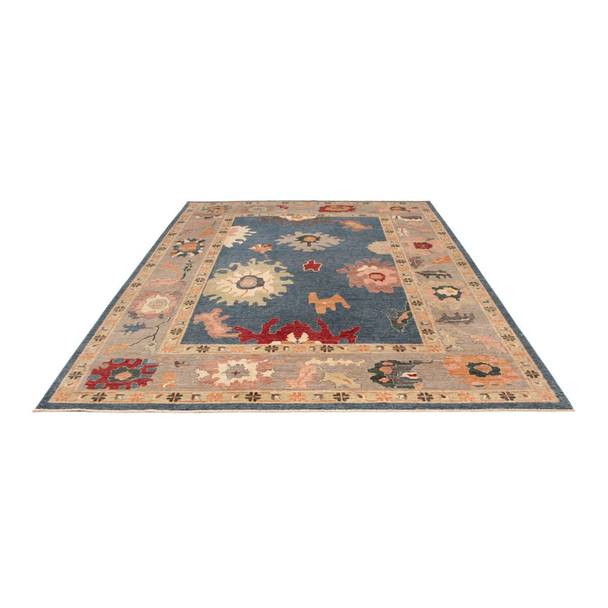 Tapis Ziegler - Usak - 334 x 252 cm - bleu