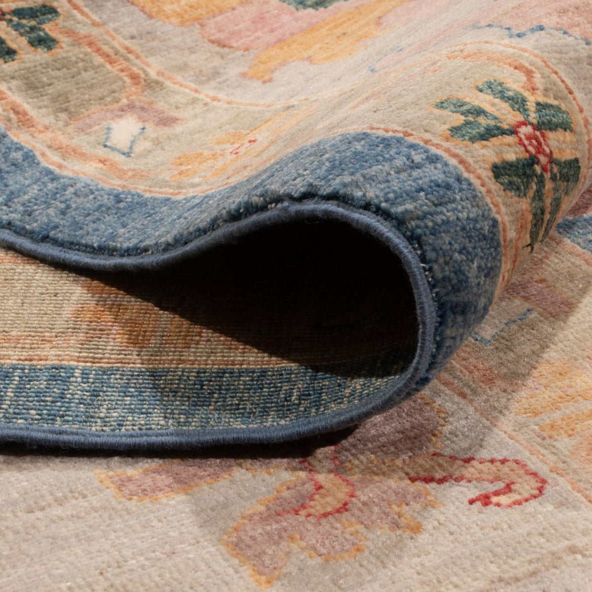 Tapis Ziegler - Usak - 289 x 244 cm - bleu