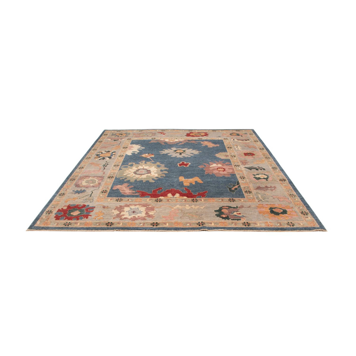 Tapis Ziegler - Usak - 289 x 244 cm - bleu