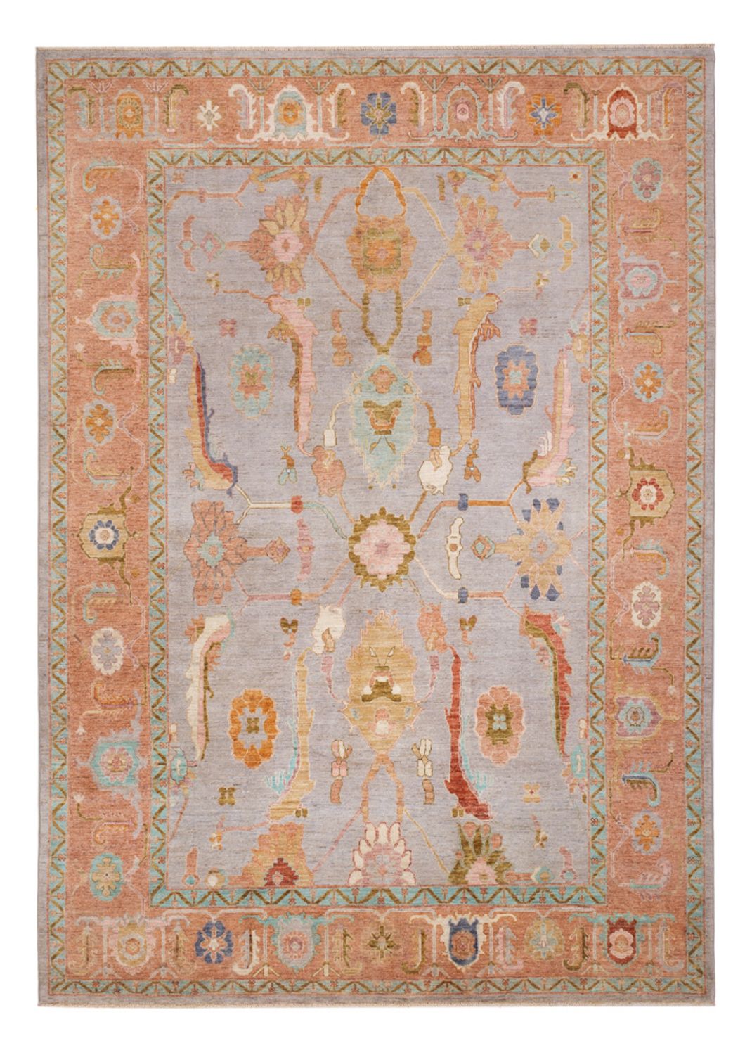 Tapis Ziegler - Usak - 346 x 243 cm - bleu clair