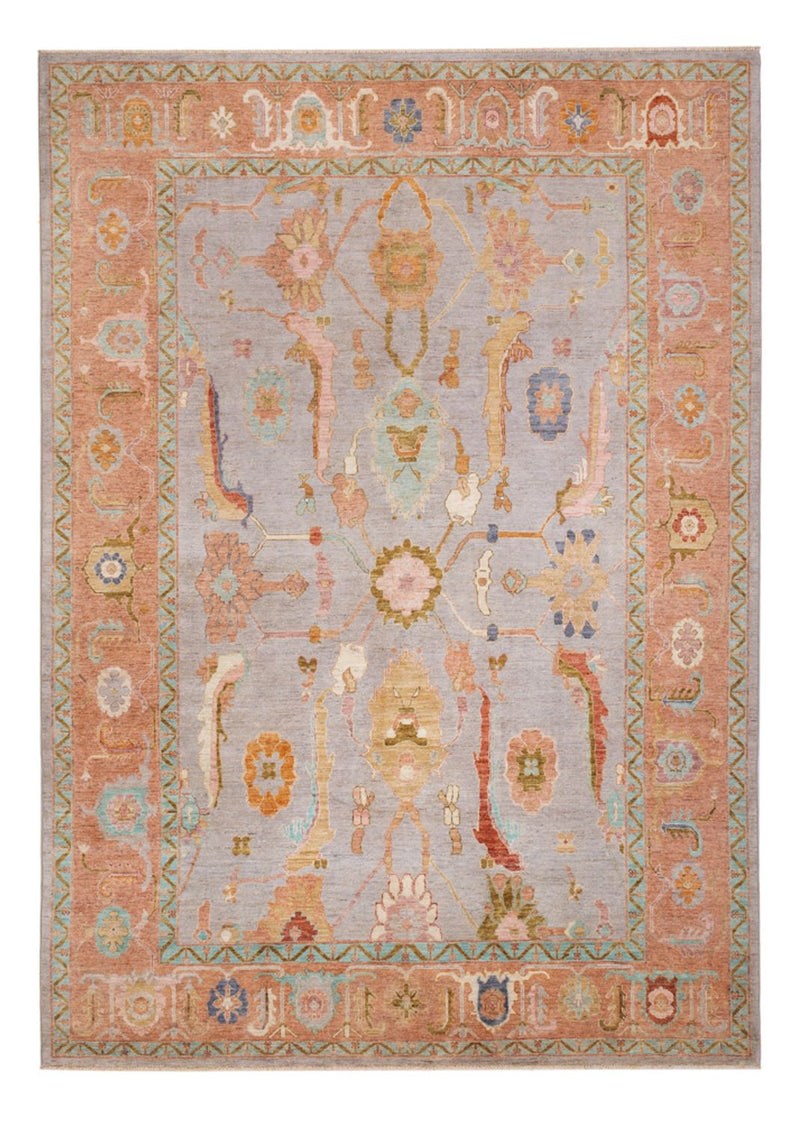 Tapis Ziegler - Usak - 346 x 243 cm - bleu clair