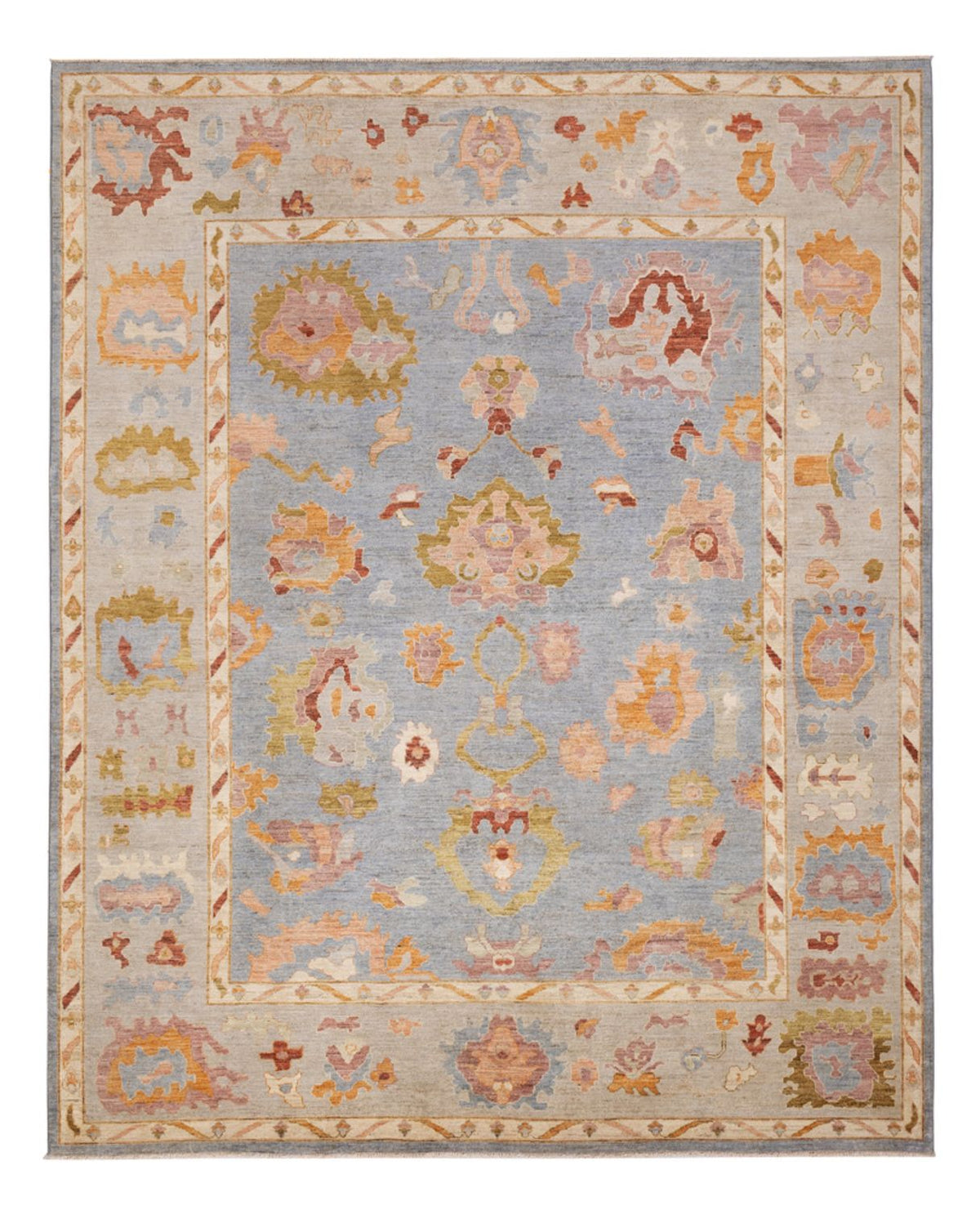 Tapis Ziegler - Usak - 306 x 245 cm - bleu clair