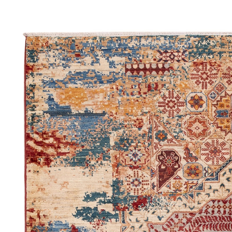 Tapis design - 198 x 155 cm - multicolore