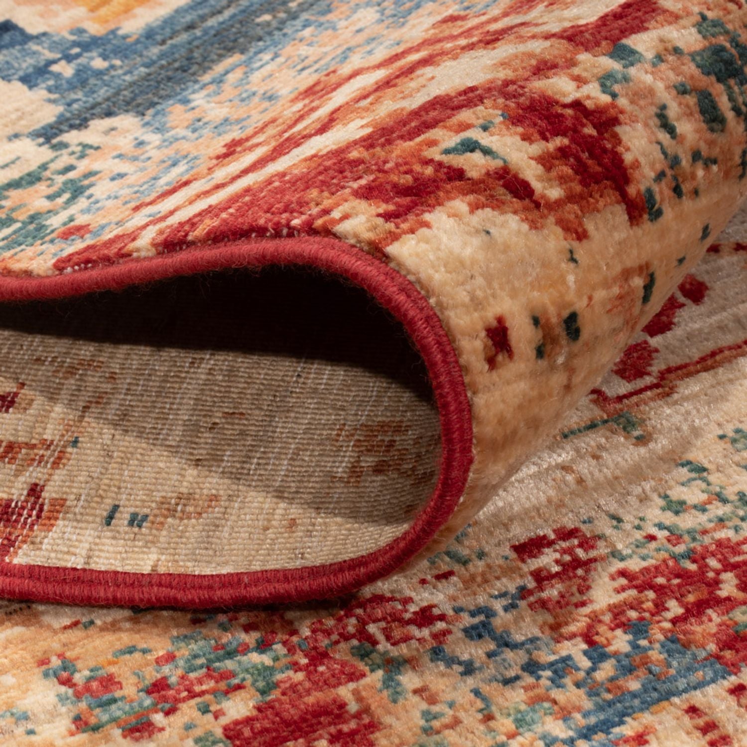Tapis design - 198 x 155 cm - multicolore