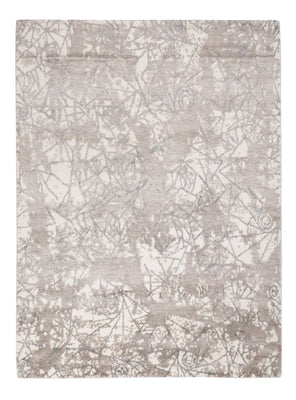 Tapis design - 203 x 152 cm - argent