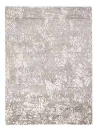 Tapis design - 203 x 152 cm - argent