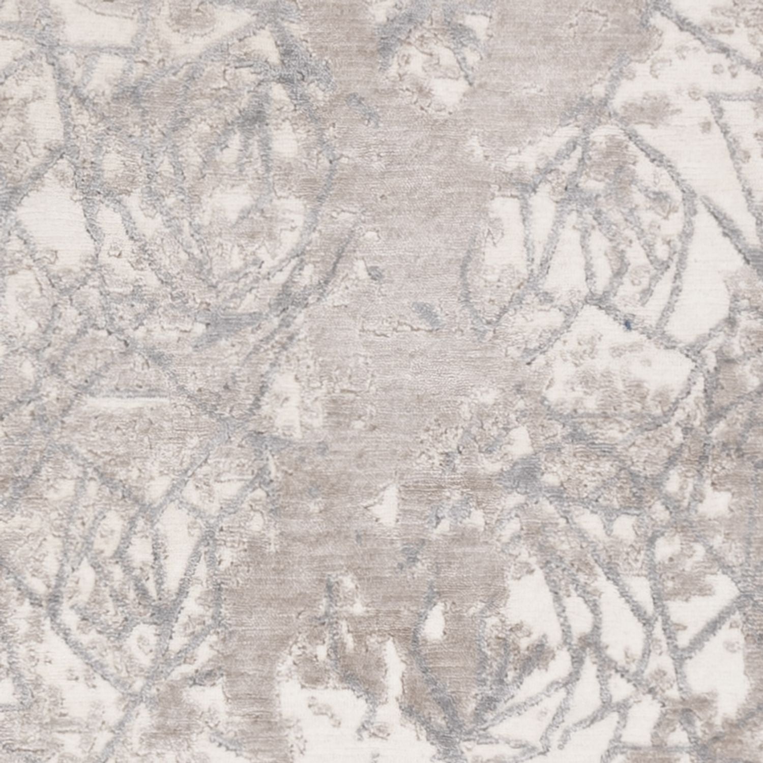 Tapis design - 203 x 152 cm - argent
