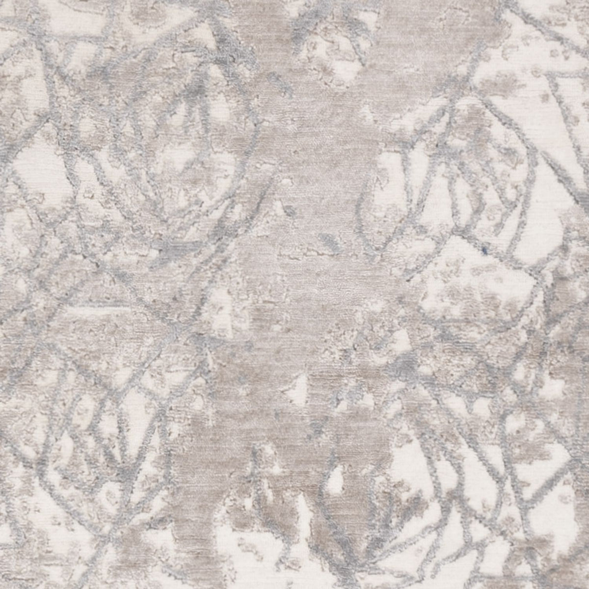 Tapis design - 203 x 152 cm - argent