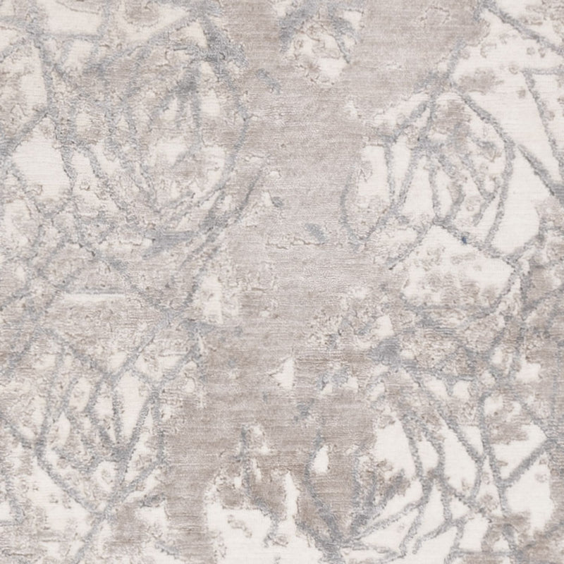 Tapis design - 203 x 152 cm - argent