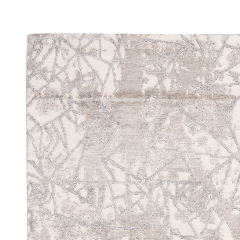 Tapis design - 203 x 152 cm - argent