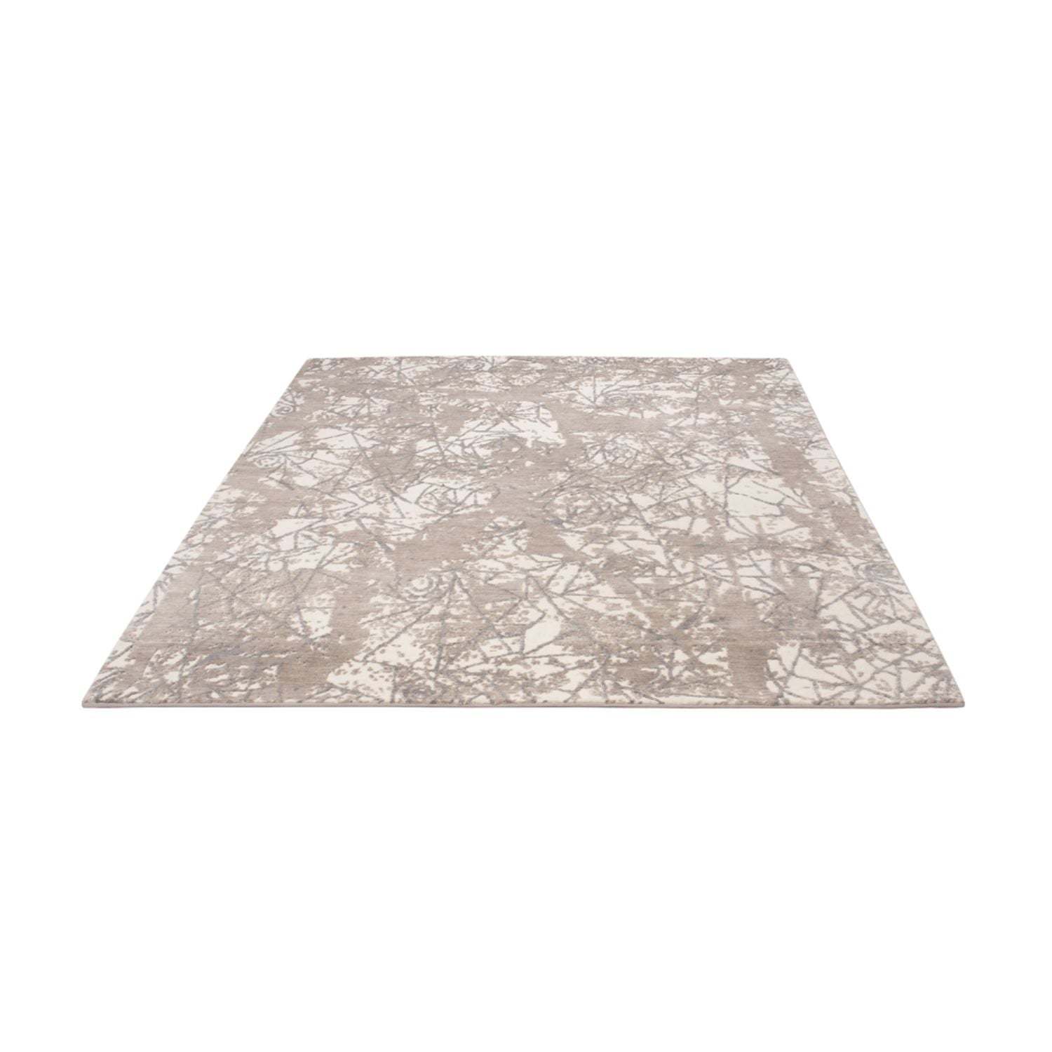 Tapis design - 203 x 152 cm - argent
