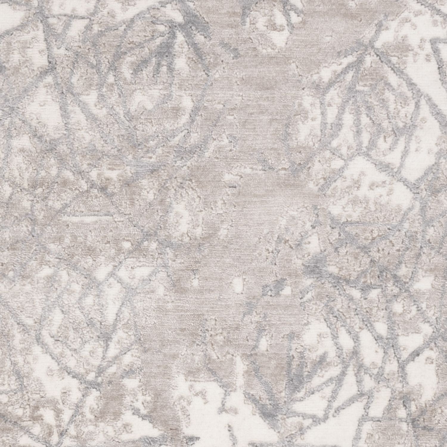 Tapis design - 206 x 154 cm - argent