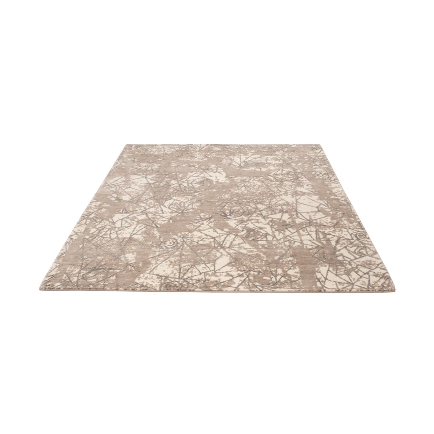 Tapis design - 206 x 154 cm - argent