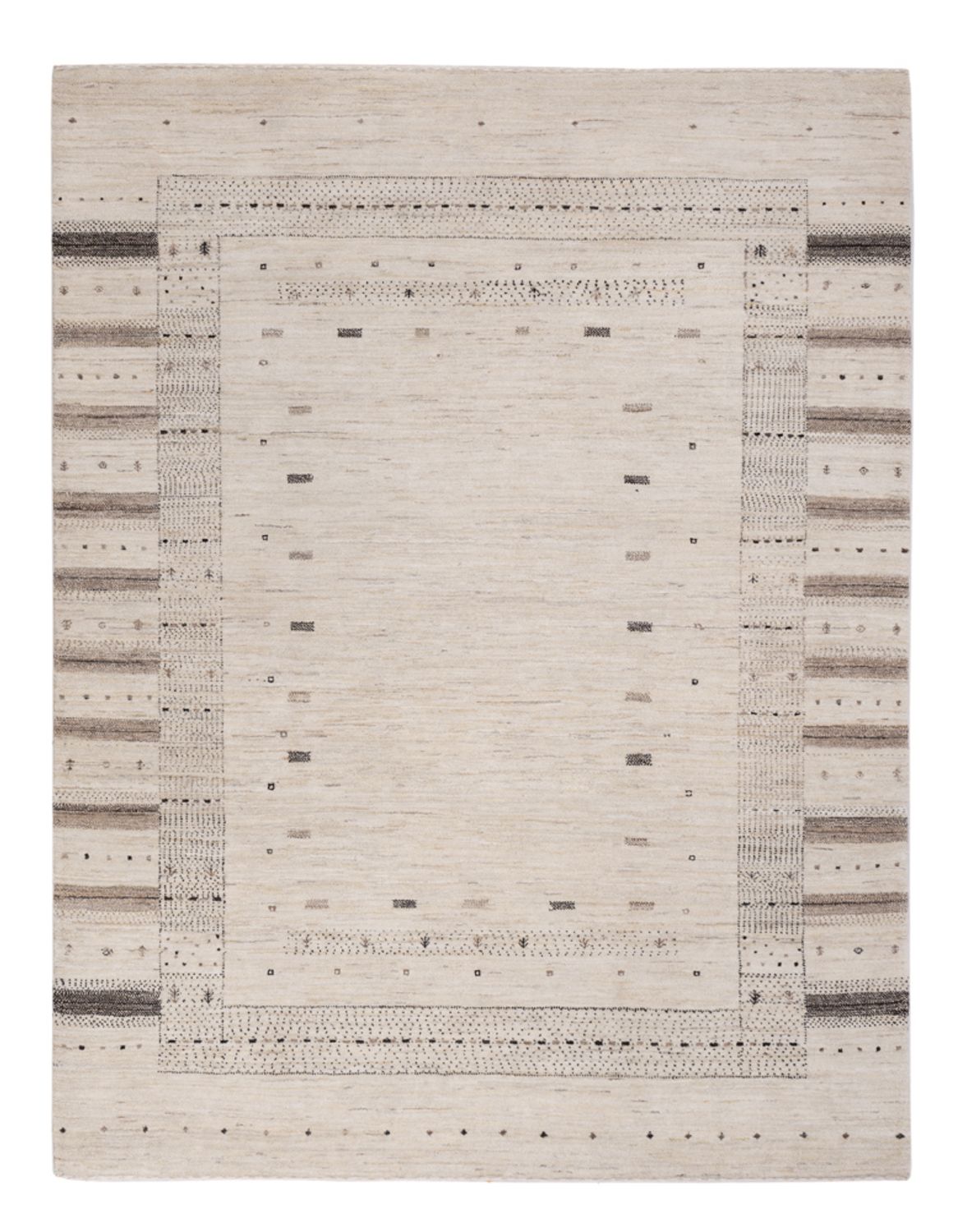 Tapis Gabbeh - Loribaft Indus - 207 x 156 cm - argent