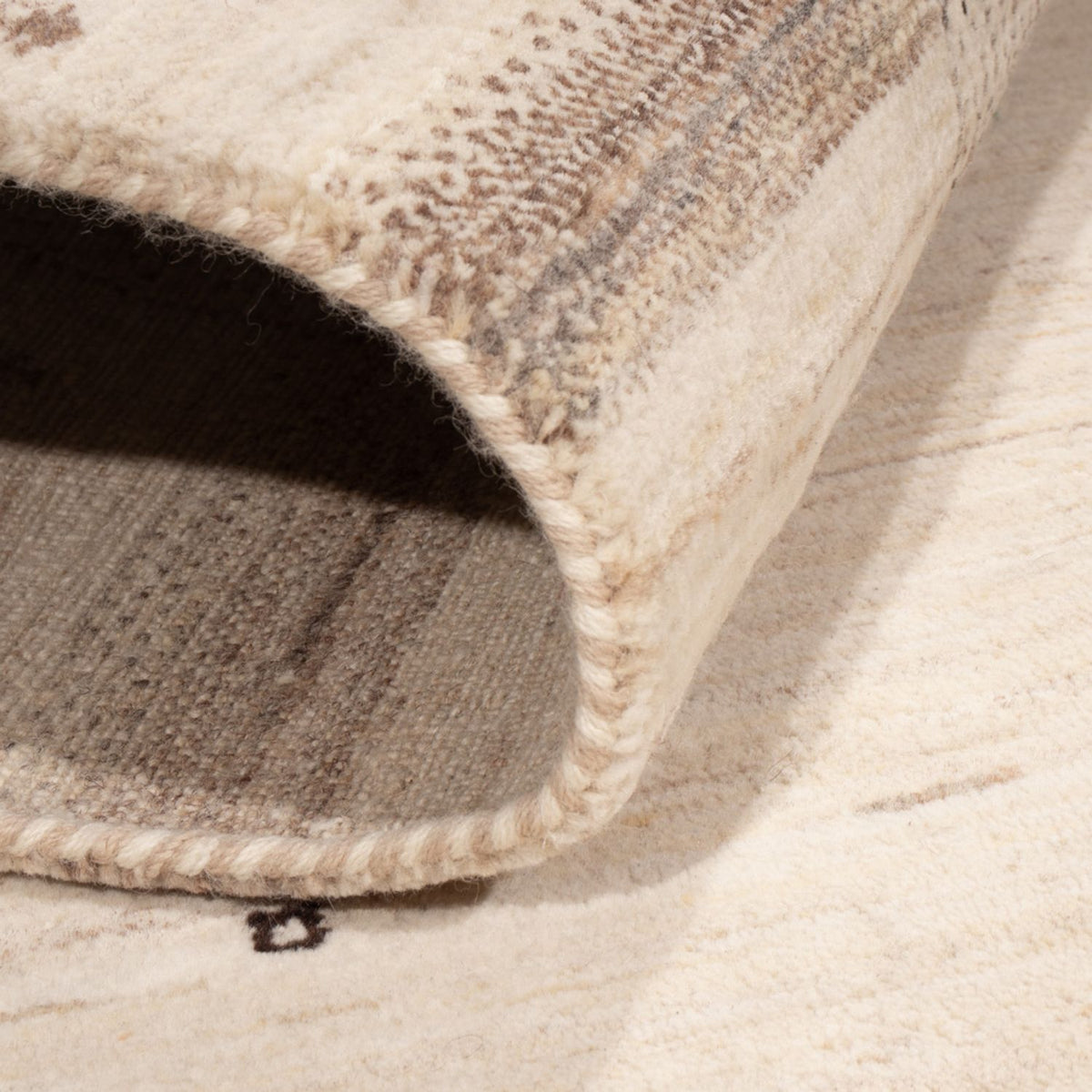 Tapis Gabbeh - Loribaft Indus - 207 x 156 cm - argent