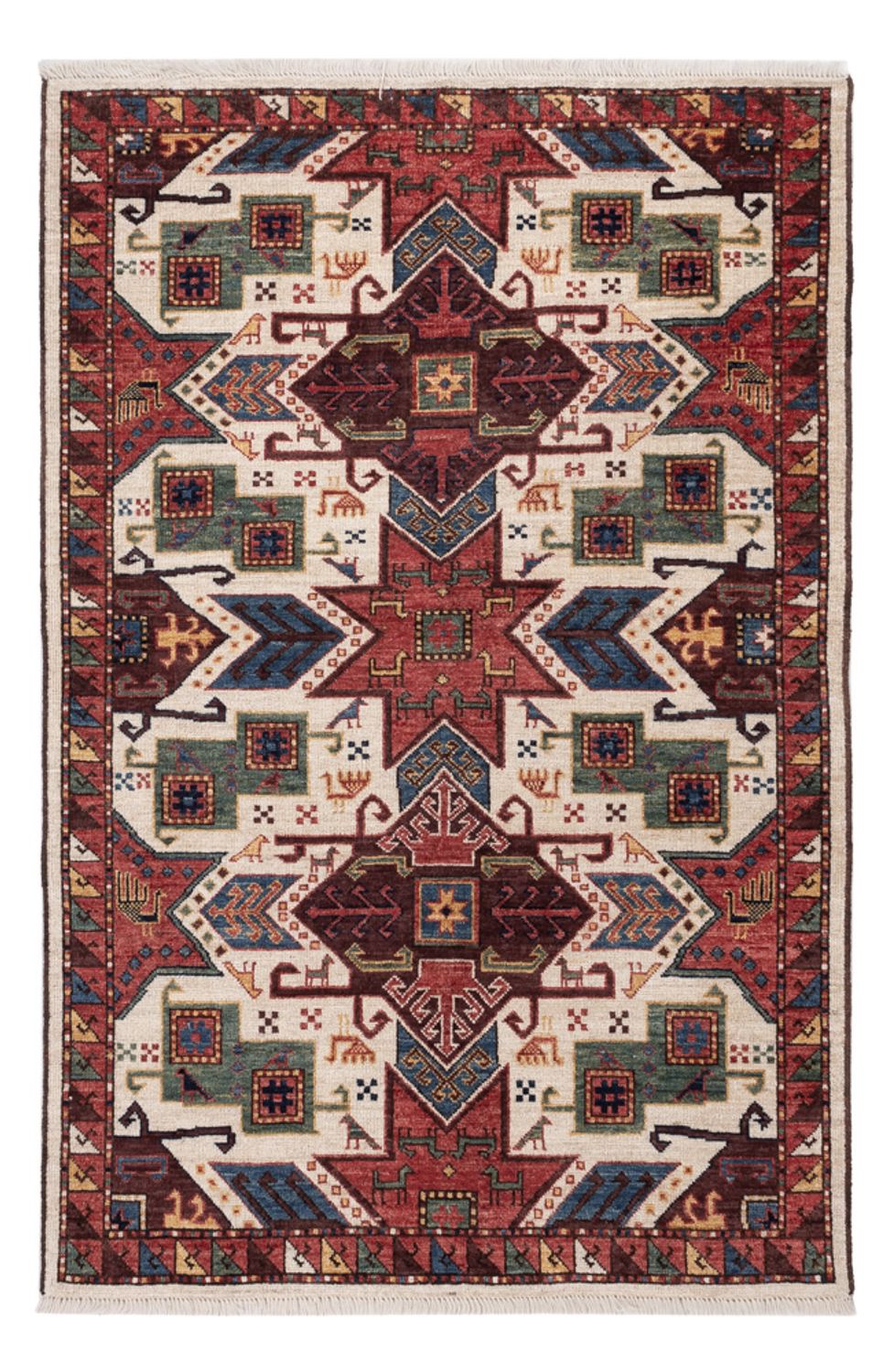 Tapis Ziegler - Kazak - 167 x 109 cm - multicolore