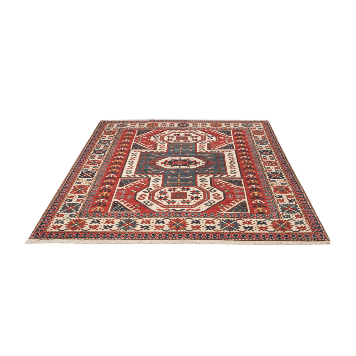 Tapis Ziegler - Kazak - 198 x 146 cm - multicolore