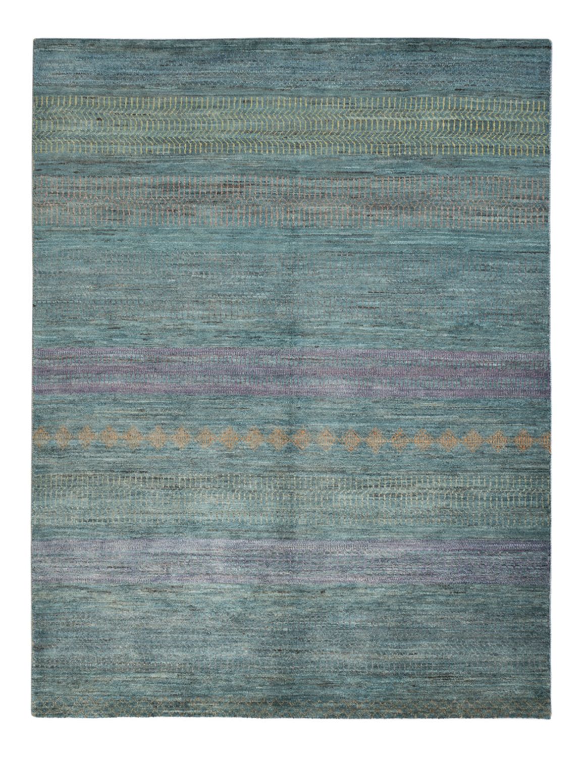 Tapis design - 196 x 152 cm - vert foncé