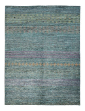 Tapis design - 196 x 152 cm - vert foncé