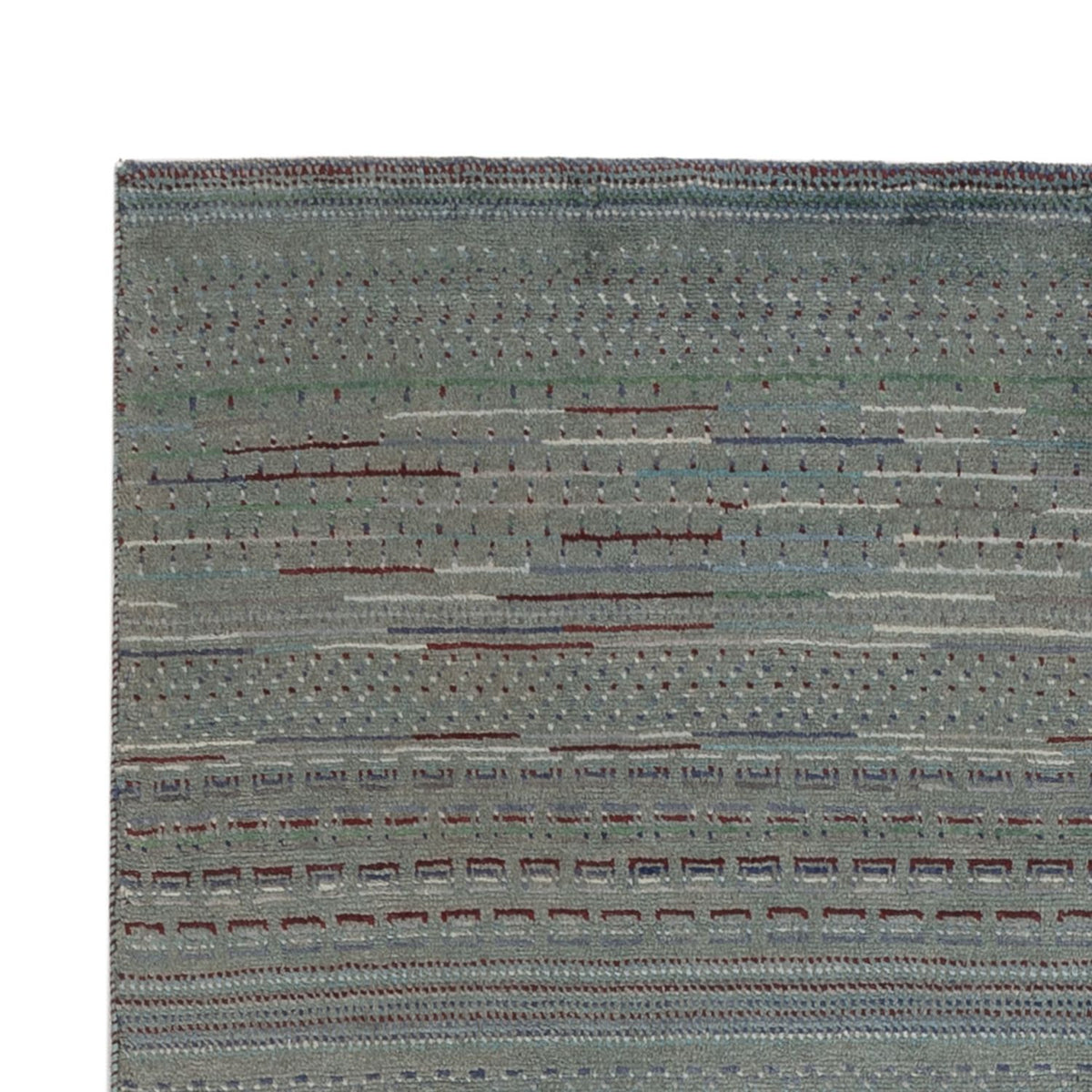 Tapis Gabbeh - Persan - 208 x 136 cm - vert foncé