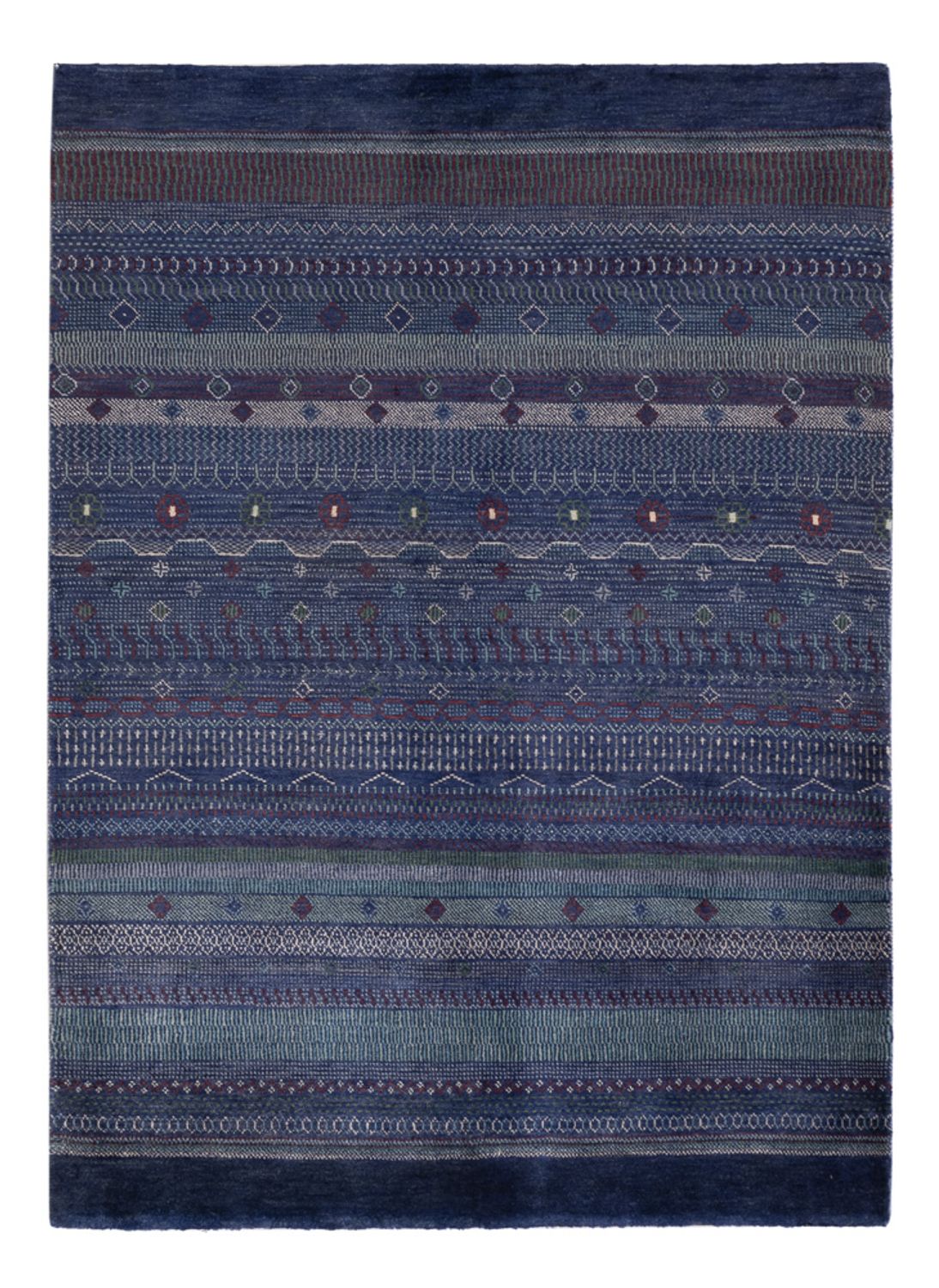 Tapis Gabbeh - Persan - 191 x 140 cm - bleu foncé