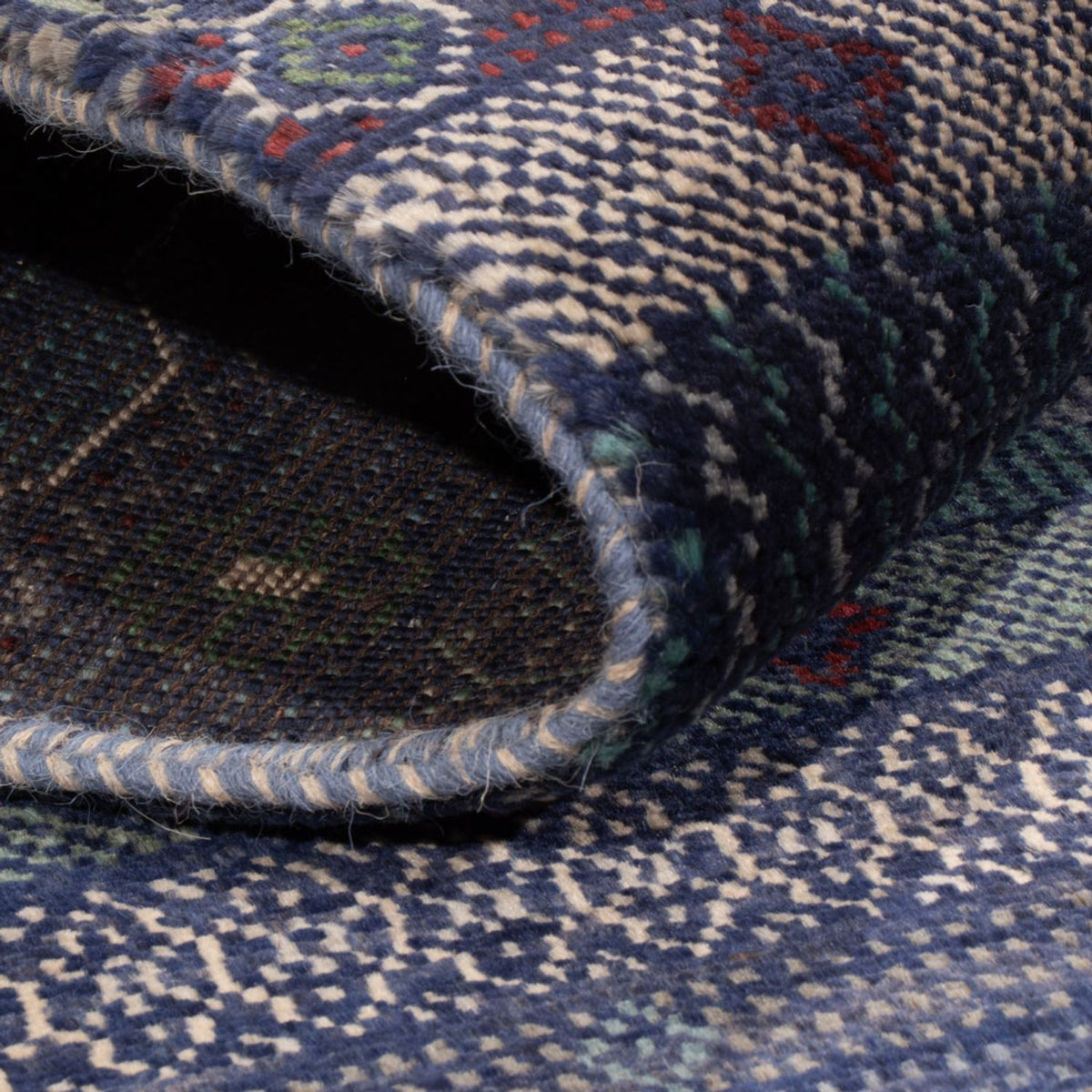 Tapis Gabbeh - Persan - 191 x 140 cm - bleu foncé