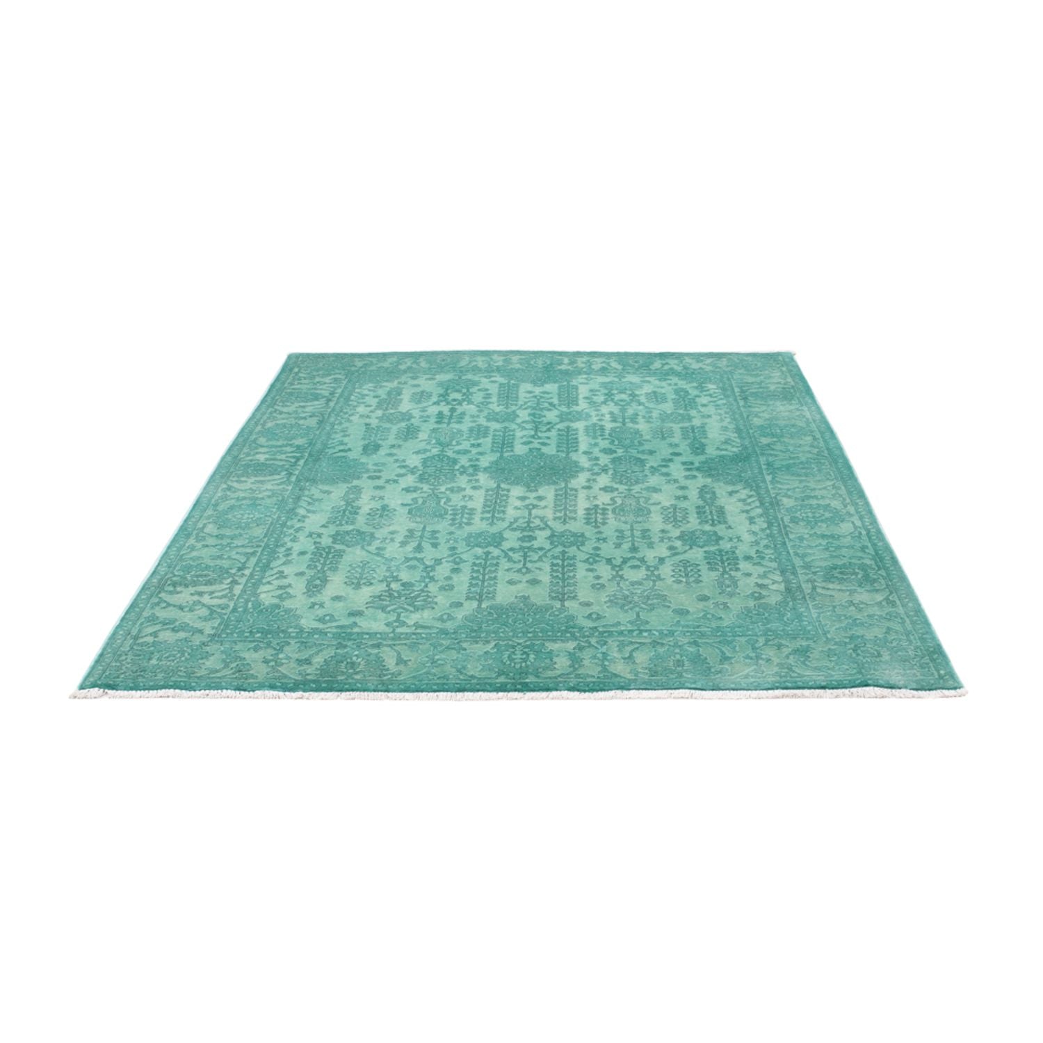 Tapis design - 196 x 156 cm - turquoise