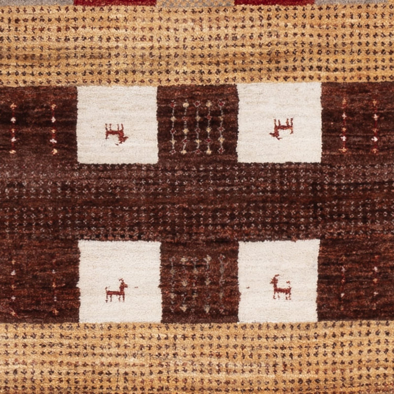 Tapis Gabbeh - Loribaft Indus - 204 x 143 cm - multicolore