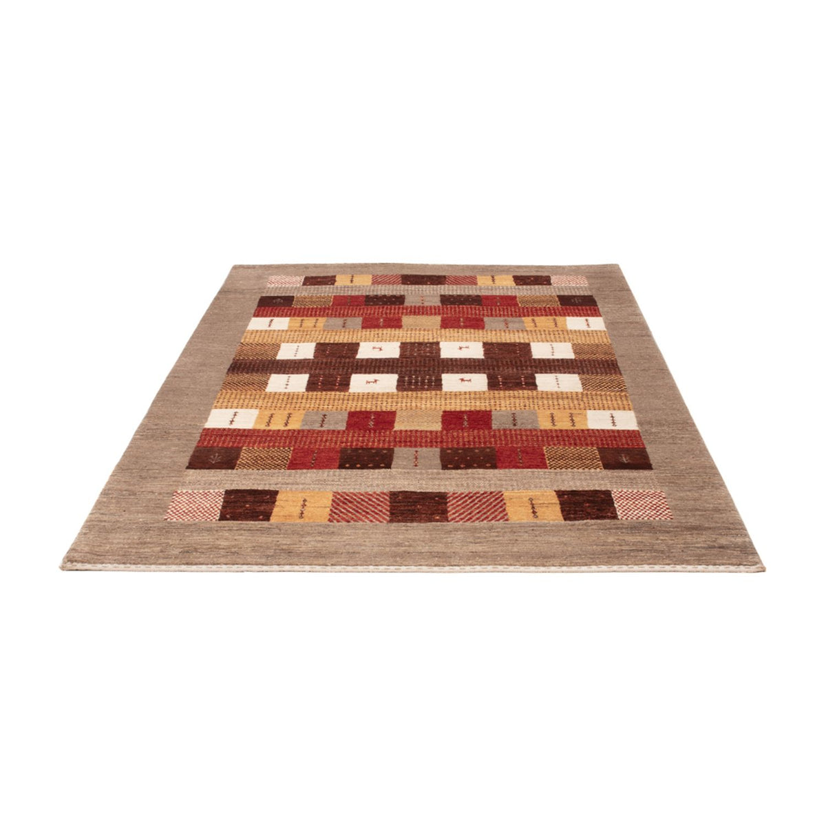 Tapis Gabbeh - Loribaft Indus - 204 x 143 cm - multicolore